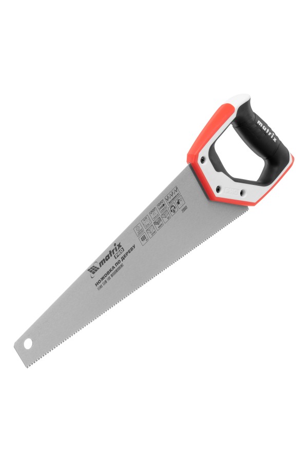 Ножовка по дереву для точных пильных работ, 400 мм, каленый зуб 3D, 14 TPI, трехкомпонентная рукоятка, Pro Matrix