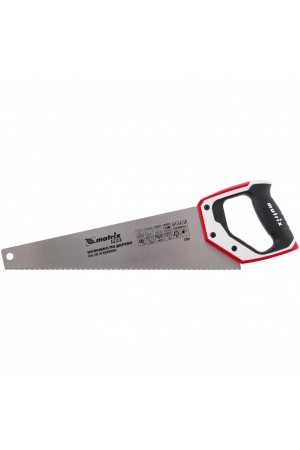 Ножовка по дереву, 400 мм, каленый зуб 3D, 11-12 TPI, трехкомпонентная рукоятка, Pro Matrix