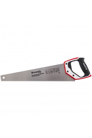 Ножовка по дереву, 450 мм, каленый зуб 3D, 7-8 TPI, трехкомпонентная рукоятка, Pro Matrix