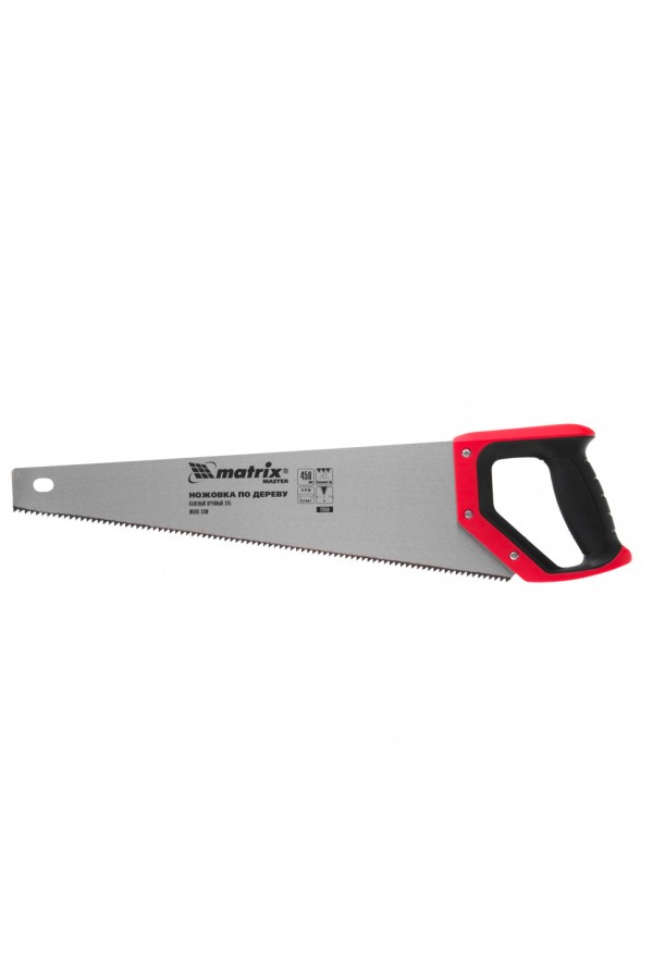 Ножовка по дереву, 500 мм, каленый зуб 3D, 11-12 TPI, трехкомпонентная рукоятка, Pro Matrix