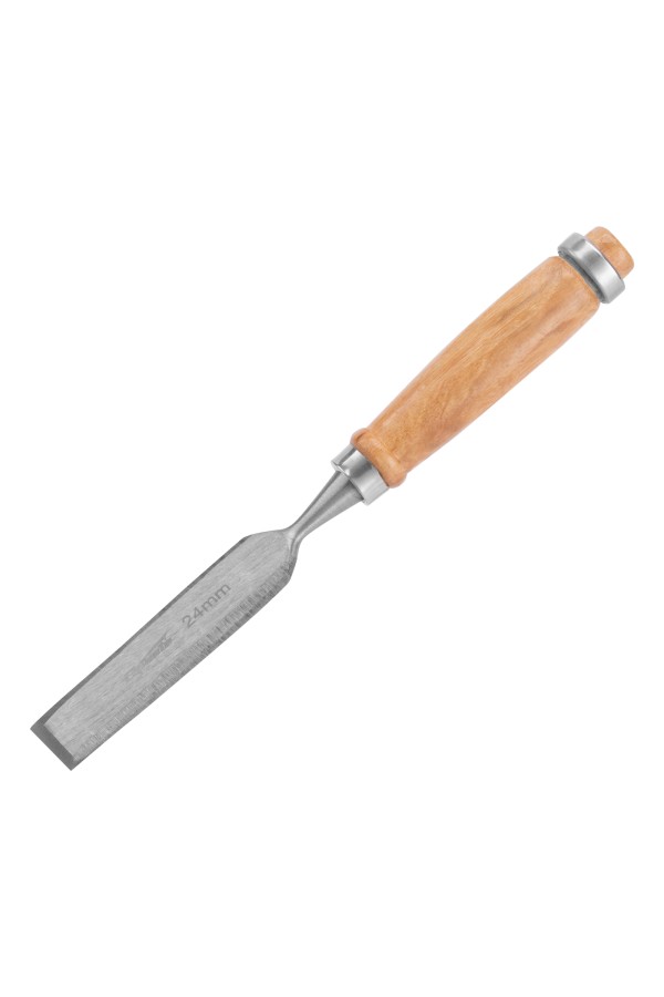 Набор долот-стамесок, 6-12-18-24 мм, плоских, деревянные рукоятки Sparta