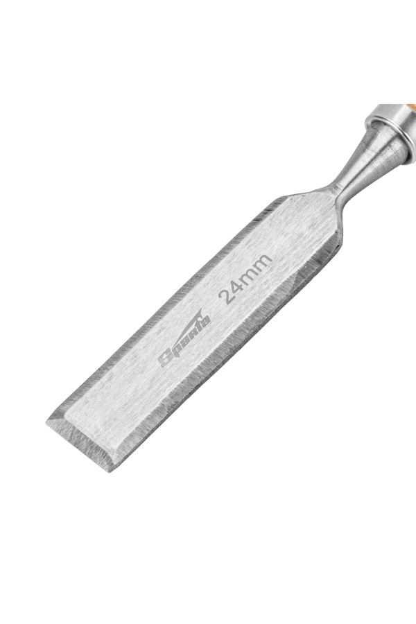 Набор стамесок, 6-12-18-24 мм, плоские, деревянные рукоятки Sparta