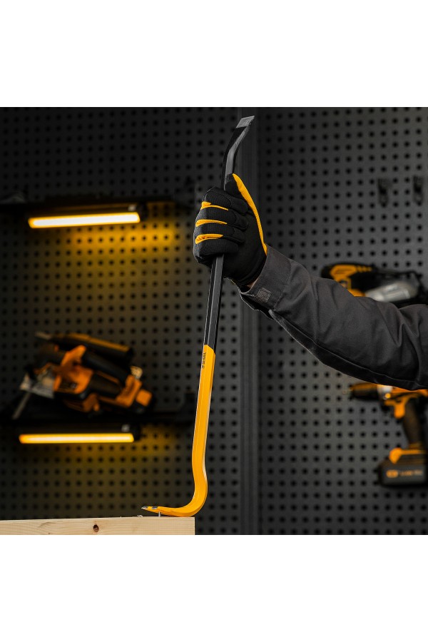 Лом-гвоздодер, 600 мм, шестигранный 16 мм, окрашенный, сталь 65 Denzel