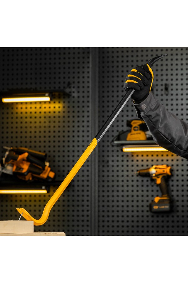 Лом-гвоздодер, 900 мм, шестигранный 19 мм, окрашенный, сталь 65 Denzel