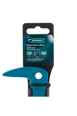 Лом-гвоздодёр мини, 250 x 21 x 9 мм Gross