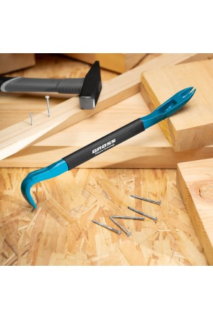 Лом-гвоздодер, обрезиненная рукоятка, 300 x 22 x 14мм Gross