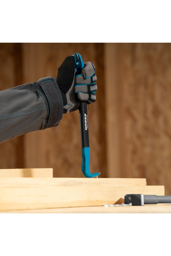 Лом-гвоздодер, обрезиненная рукоятка, 300 x 22 x 14мм Gross