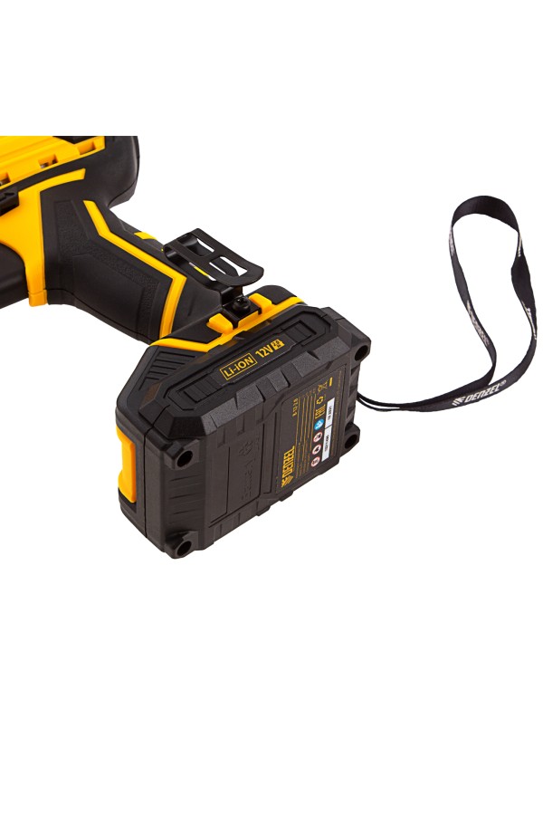 Дрель-шуруповерт аккумуляторная CDL-12-01CB, Li-Ion, 12 В, 1 акк. Denzel