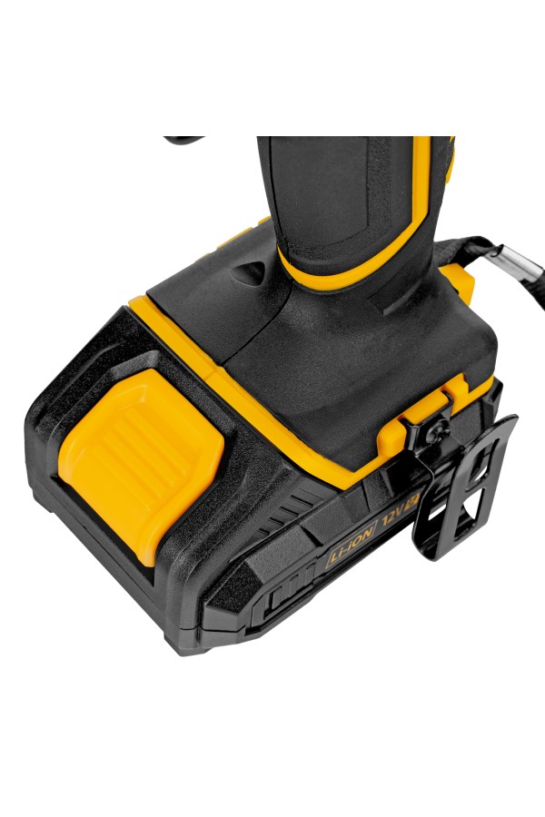 Дрель-шуруповерт аккумуляторная CDL-12-02BM, Li-Ion, 12 В, 2 акк. Denzel