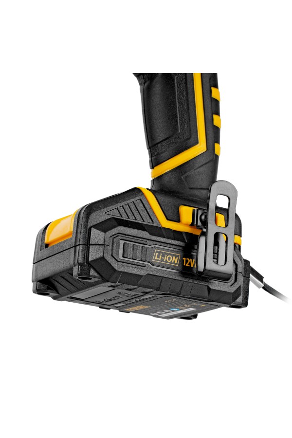 Дрель-шуруповерт аккумуляторная CDL-12-02BM, Li-Ion, 12 В, 2 акк. Denzel