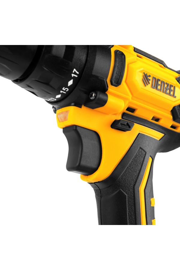 Дрель-шуруповерт аккумуляторная CDL-12-02BM, Li-Ion, 12 В, 2 акк. Denzel