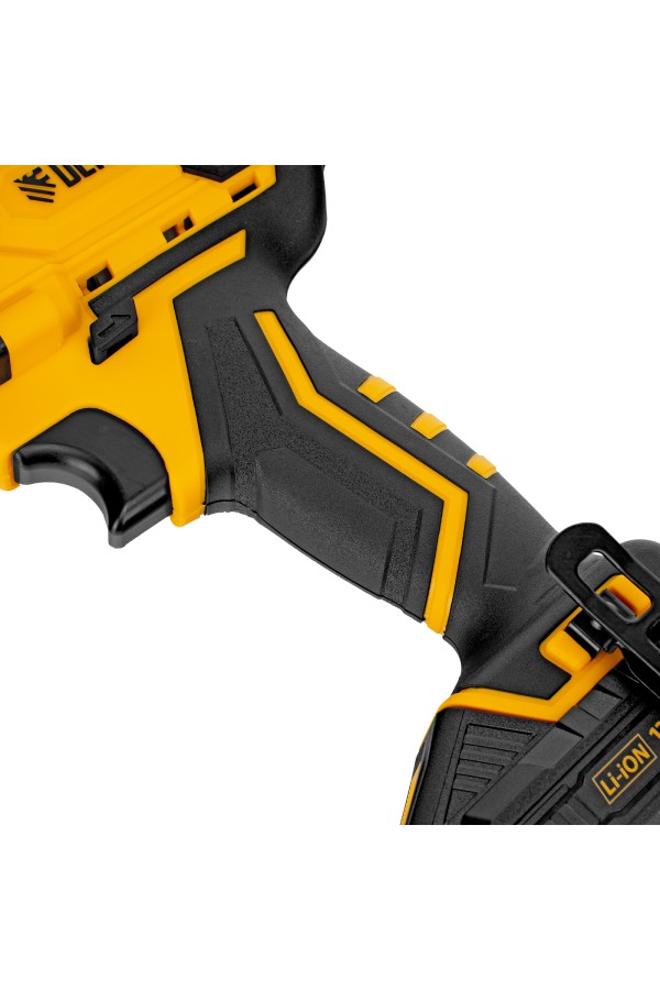 Дрель-шуруповерт аккумуляторная CDL-12-02BM, Li-Ion, 12 В, 2 акк. Denzel