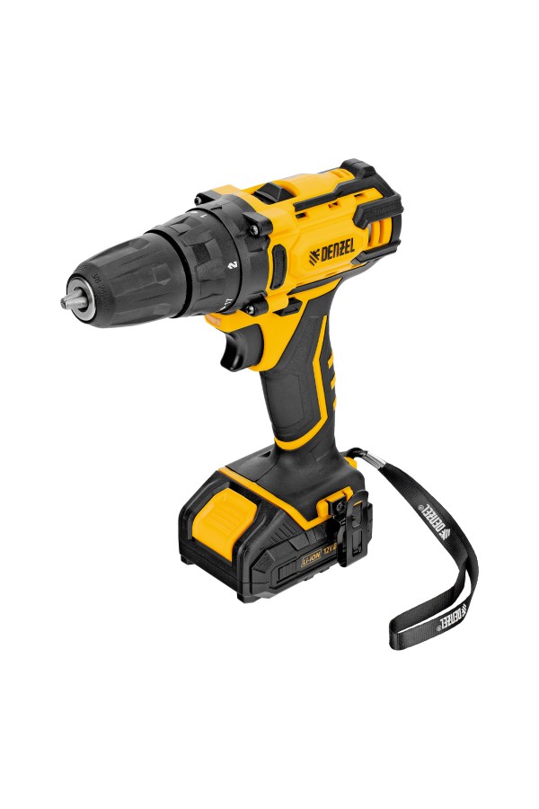 Дрель-шуруповерт аккумуляторная CDL-12-02BM, Li-Ion, 12 В, 2 акк. Denzel