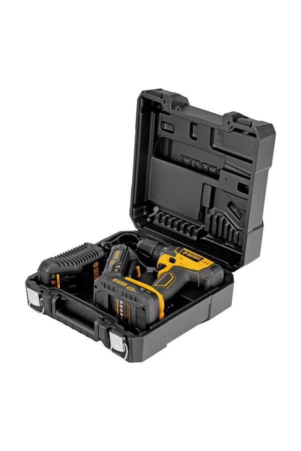 Дрель-шуруповерт аккумуляторная CDL-18-02BM, Li-Ion, 18 В, 2 аккумулятор Denzel