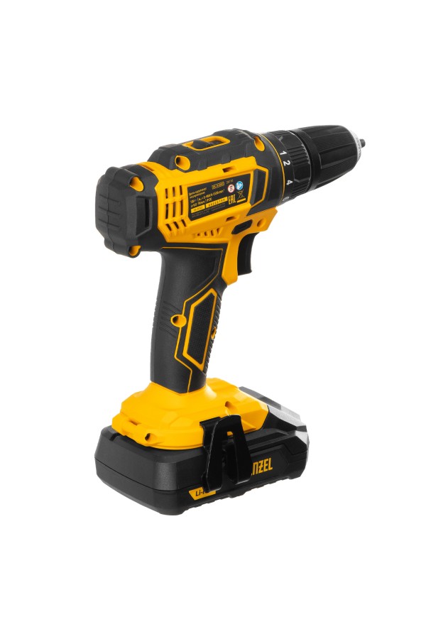 Дрель-шуруповерт аккумуляторная CDL-18-02BM, Li-Ion, 18 В, 2 аккумулятор Denzel