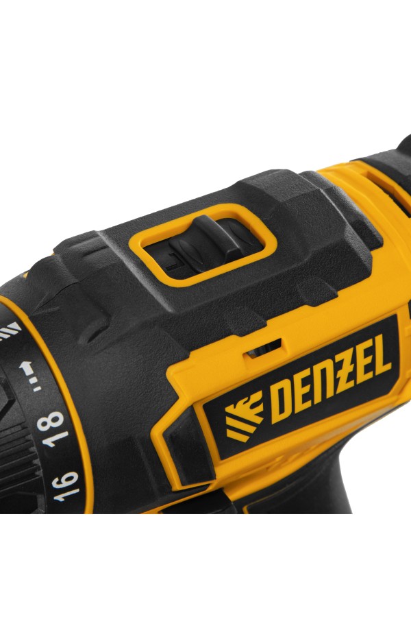 Дрель-шуруповерт аккумуляторная CDL-18-02BM, Li-Ion, 18 В, 2 аккумулятор Denzel