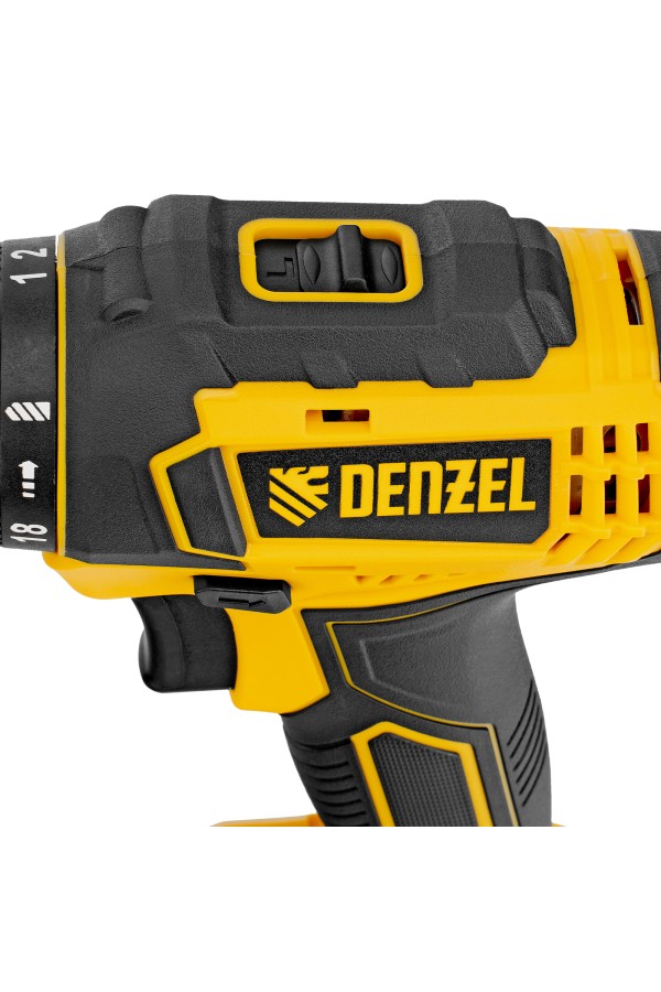 Дрель-шуруповерт аккумуляторная CDL-18-0, Li-Ion, 18 В Denzel