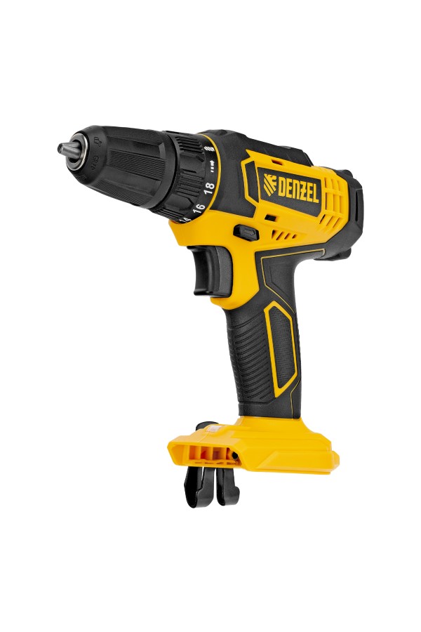 Дрель-шуруповерт аккумуляторная CDL-18-0, Li-Ion, 18 В Denzel