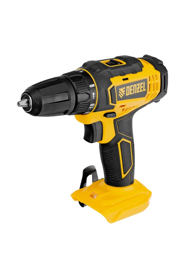 Дрель-шуруповерт аккумуляторная CDL-18-0, Li-Ion, 18 В Denzel
