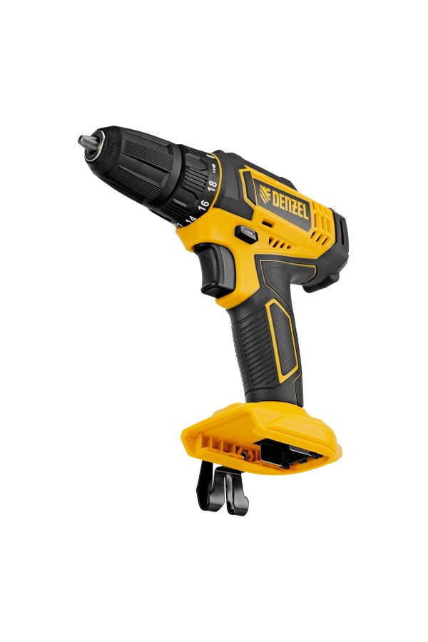 Дрель-шуруповерт аккумуляторная CDL-18-0, Li-Ion, 18 В Denzel