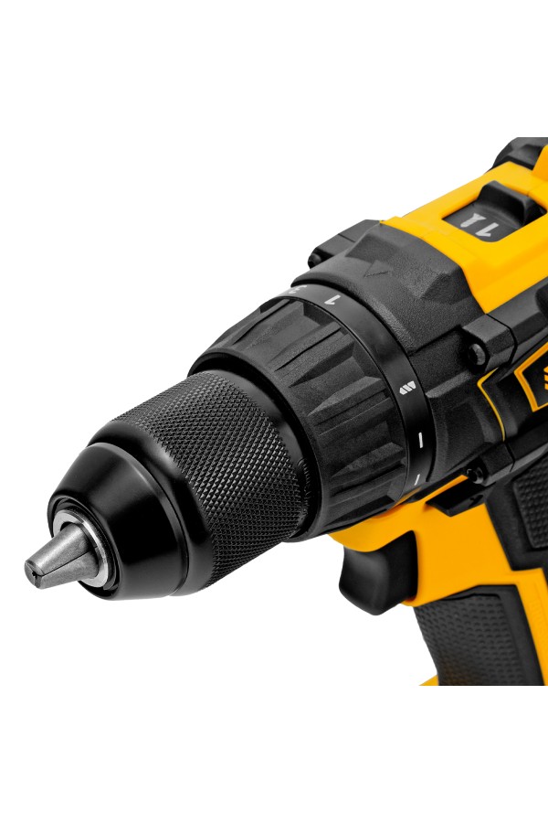 Дрель-шуруповерт аккумуляторная, бесщет. BLDL-IB-18-0, Li-Ion, 18 В Denzel