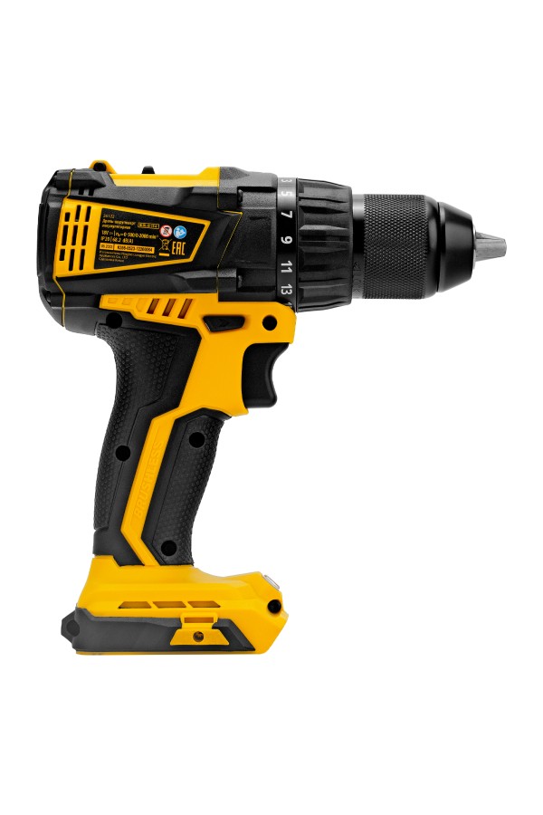 Дрель-шуруповерт аккумуляторная, бесщет. BLDL-IB-18-0, Li-Ion, 18 В Denzel