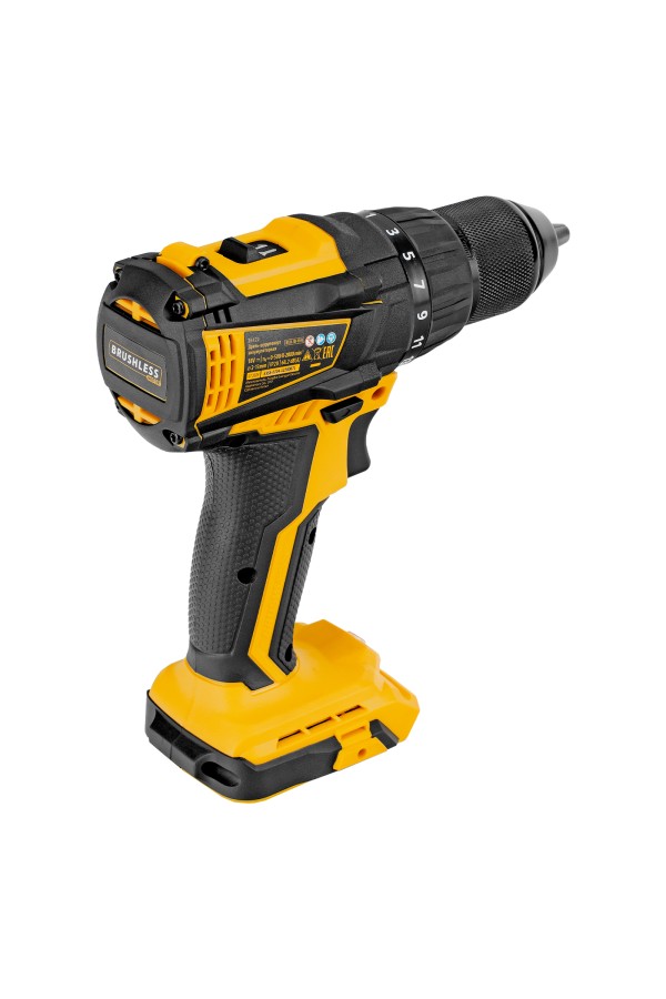 Дрель-шуруповерт аккумуляторная, бесщет. BLDL-IB-18-0, Li-Ion, 18 В Denzel