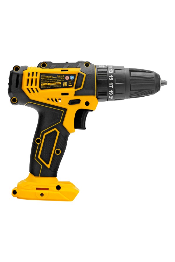 Дрель-шуруповерт аккумуляторная ударная CID-18-0, Li-Ion, 18 В Denzel