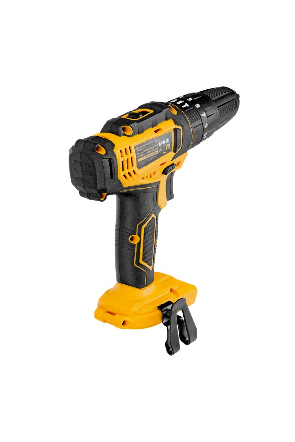 Дрель-шуруповерт аккумуляторная ударная CID-18-0, Li-Ion, 18 В Denzel