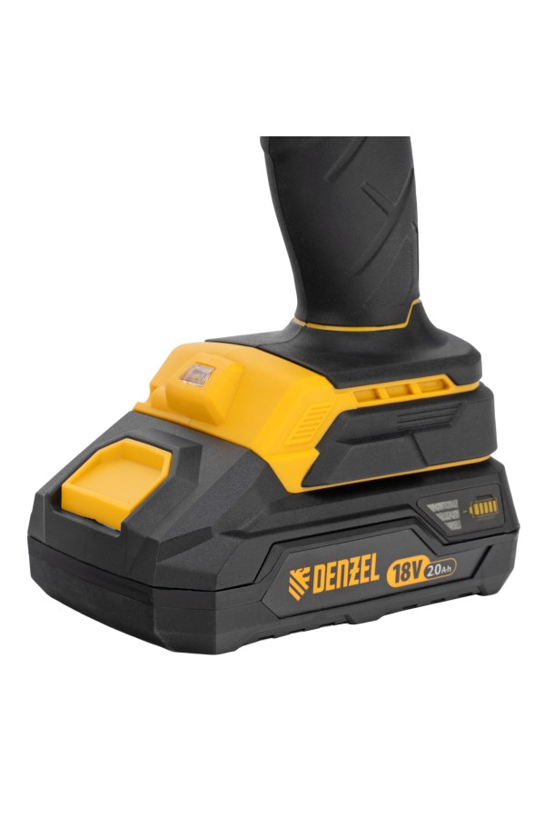Дрель-шуруповерт аккумуляторная, бесщет. BLDL-18-02 Li-Ion, 18 В Denzel
