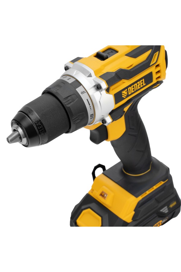 Дрель-шуруповерт аккумуляторная, бесщет. BLDL-18-02 Li-Ion, 18 В Denzel