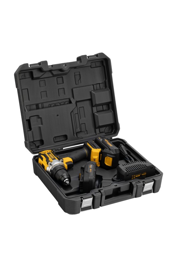 Дрель-шуруповерт аккумуляторная, бесщет. BLDL-18-02 Li-Ion, 18 В Denzel