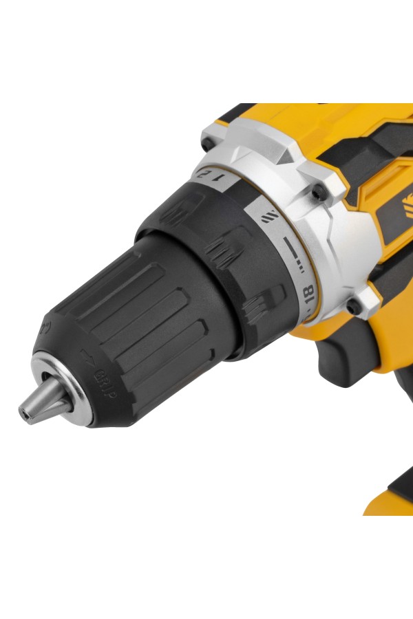 Дрель-шуруповерт аккумуляторная, бесщет. BLDL-18-0 Li-Ion, 18 В Denzel