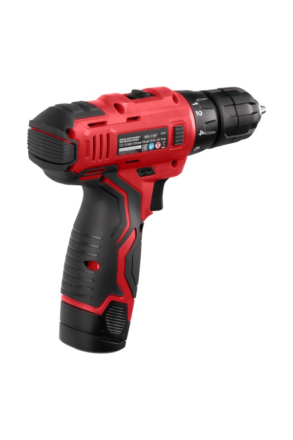Дрель-шуруповерт аккумуляторная MCDL-12-02P, Li-Ion, 12 В, 2 акк. MTX