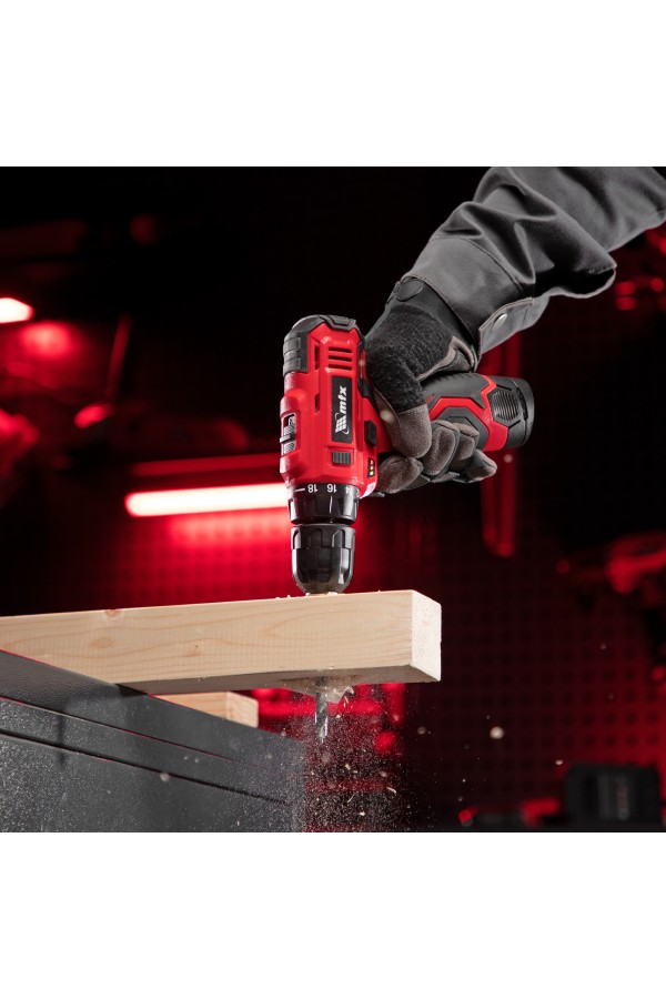 Дрель-шуруповерт аккумуляторная MCDL-12-02P, Li-Ion, 12 В, 2 акк. MTX