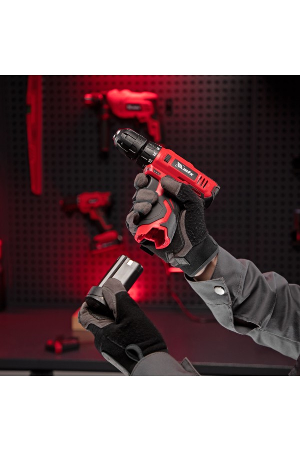 Дрель-шуруповерт аккумуляторная MCDL-12-02P, Li-Ion, 12 В, 2 акк. MTX