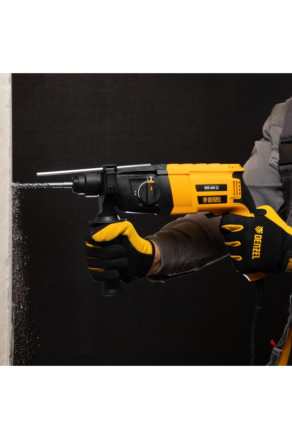 Перфоратор электрический RHH-600-22, SDS-plus, 600 Вт, 2,5 Дж, 2 реж. Denzel