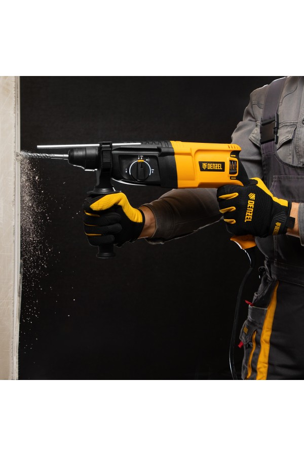 Перфоратор электрический RHH-800-26, SDS-plus, 800 Вт, 3 Дж, 3 плюс 1 реж. Denzel