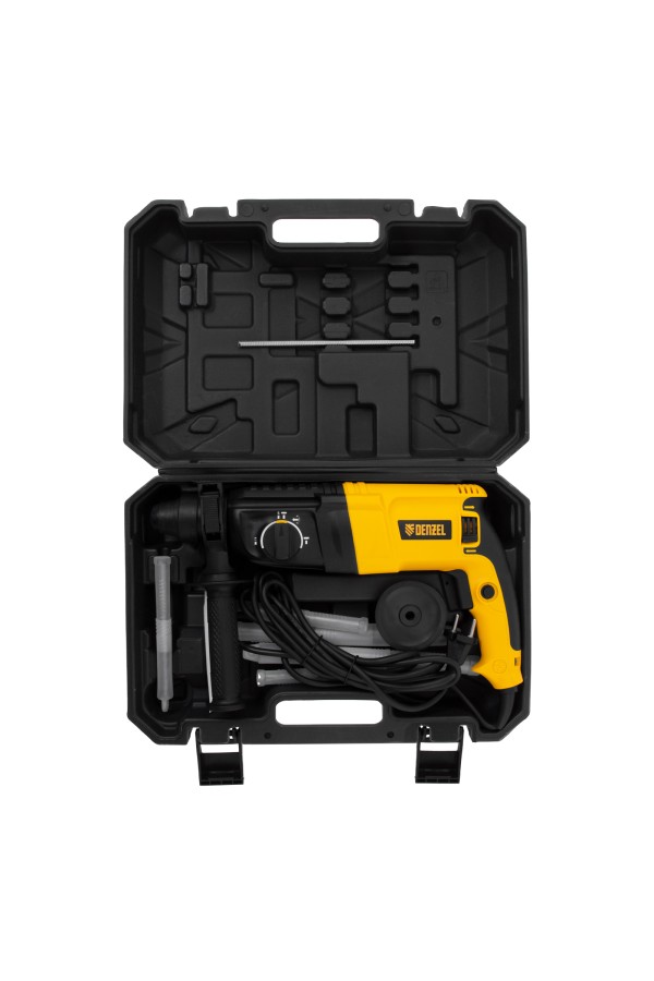 Перфоратор электрический RHH-800-26, SDS-plus, 800 Вт, 3 Дж, 3 плюс 1 реж. Denzel