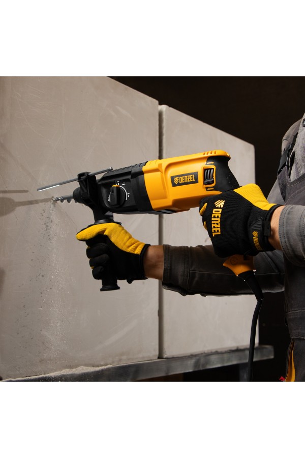 Перфоратор электрический RHH-800-26, SDS-plus, 800 Вт, 3 Дж, 3 плюс 1 реж. Denzel