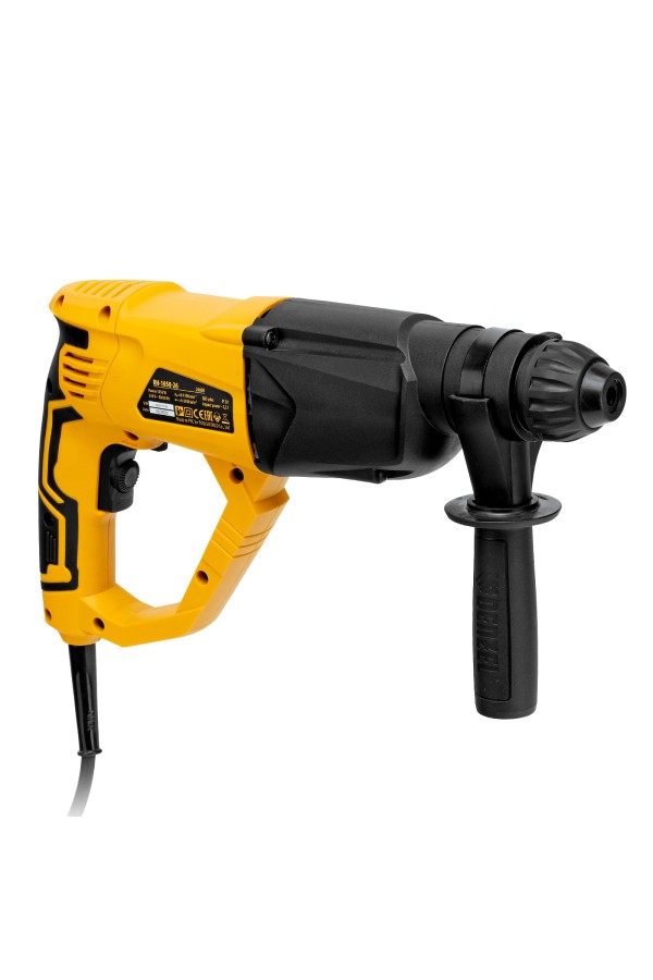 Перфоратор электрический RH-1050-26, SDS-plus, 1050 Вт, 3.2 Дж, 3 плюс 1 режим Denzel