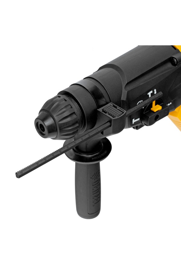 Перфоратор электрический RH-1050-26, SDS-plus, 1050 Вт, 3.2 Дж, 3 плюс 1 режим Denzel