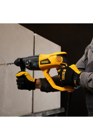 Перфоратор электрический RH-1050-26, SDS-plus, 1050 Вт, 3.2 Дж, 3 плюс 1 режим Denzel