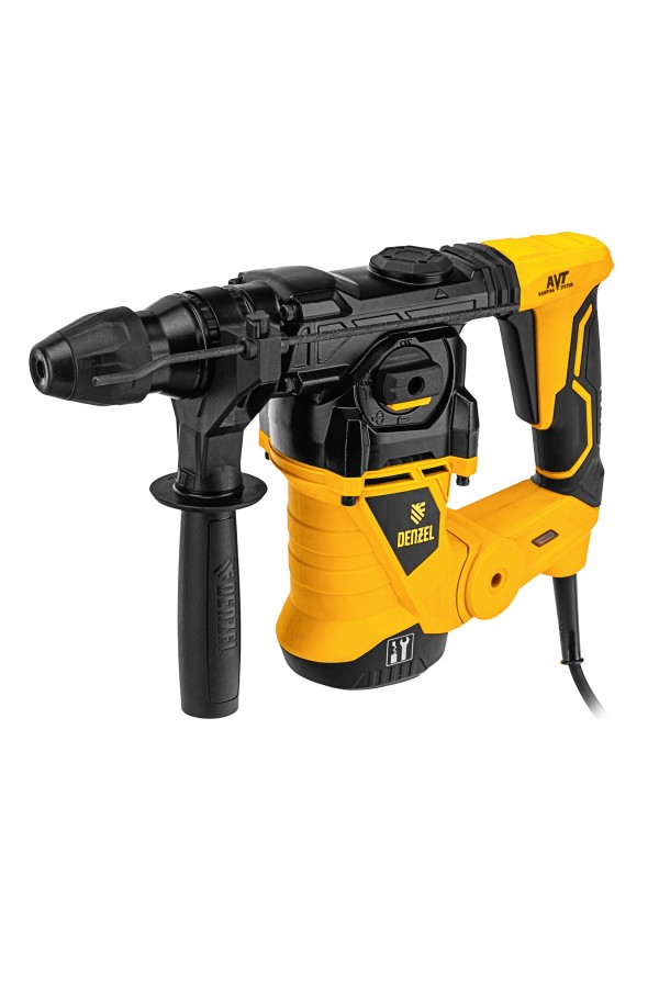 Перфоратор электрический RHV-1250-30, SDS-plus, 1250 Вт, 5 Дж, 3 плюс 1 режим Denzel