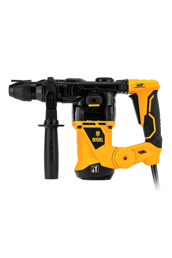Перфоратор электрический RHV-1250-30, SDS-plus, 1250 Вт, 5 Дж, 3 плюс 1 режим Denzel