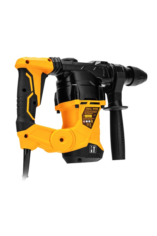 Перфоратор электрический RHV-1250-30, SDS-plus, 1250 Вт, 5 Дж, 3 плюс 1 режим Denzel