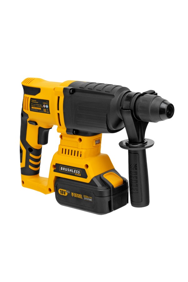 Перфоратор аккумуляторный BLRH-IB-26 Li-Ion, 18 В Denzel