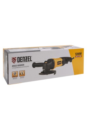 Машина шлифовальная угловая AGH125-1200A, 1200 Вт, 125 мм, 11000 об/мин Denzel
