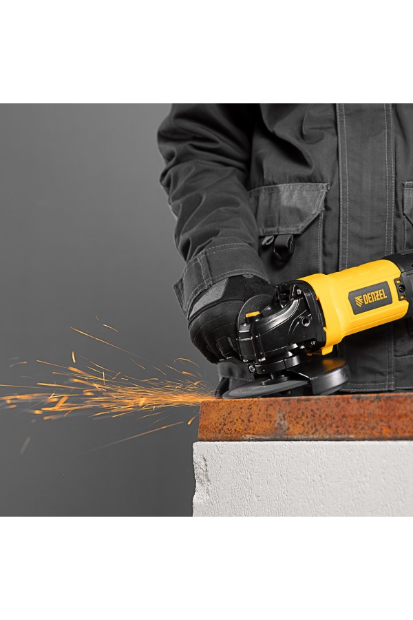 Машина шлифовальная угловая AGH125-1200A, 1200 Вт, 125 мм, 11000 об/мин Denzel