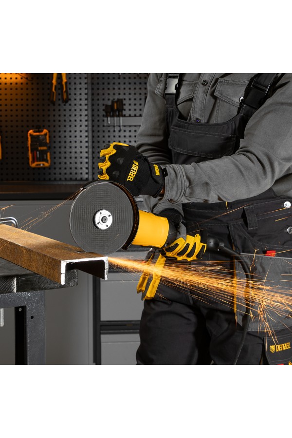 Машина шлифовальная угловая AG150-1500, 1500 Вт, 150 мм, 8500 об/мин Denzel